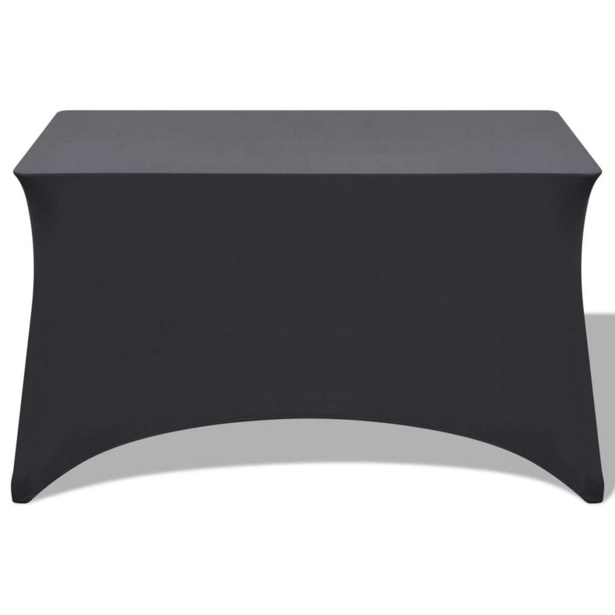 VIDAXL Housses extensibles pour table 2 pcs 120x60,5x74 cm Anthracite