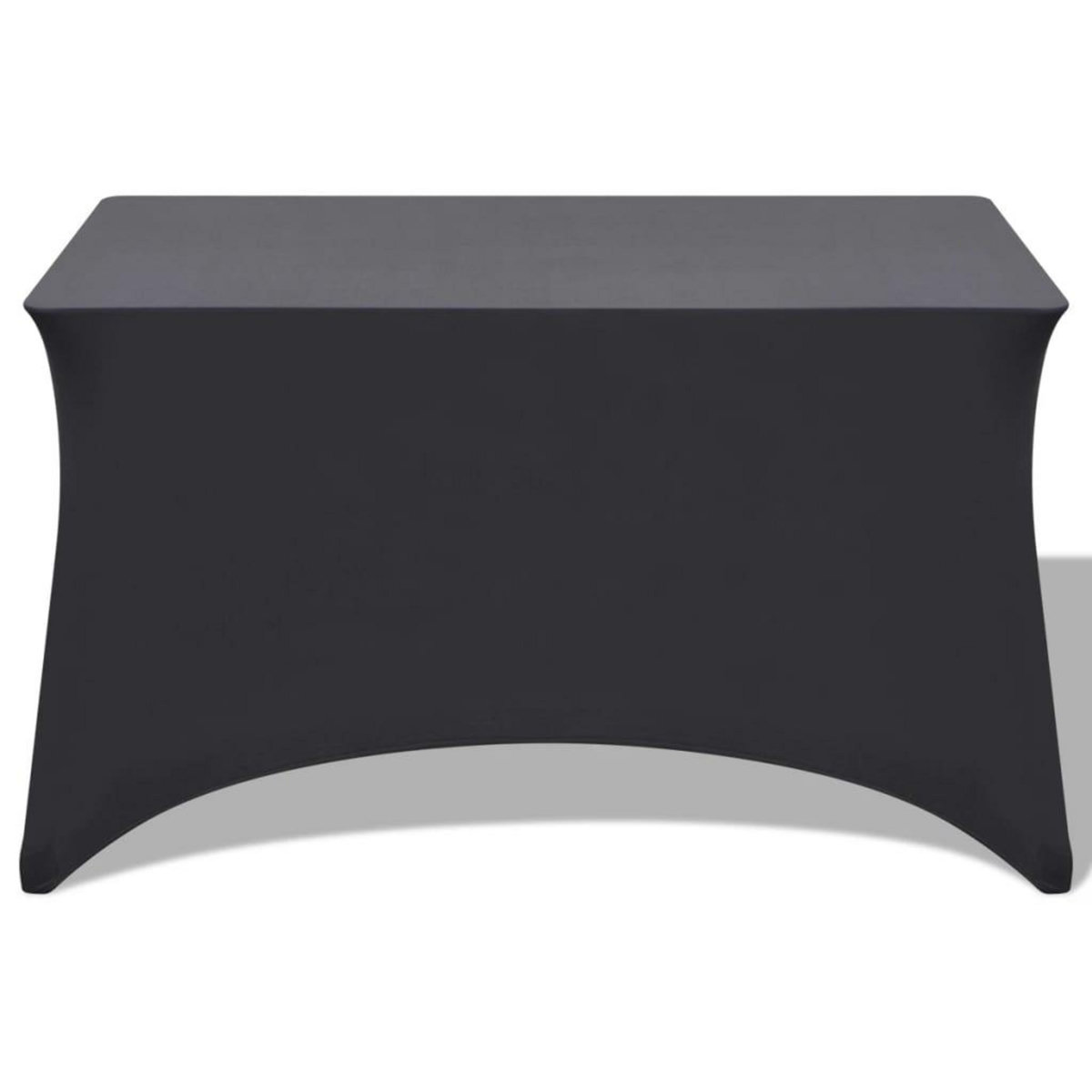 VIDAXL Housses extensibles pour table 2 pcs 120x60,5x74 cm Anthracite