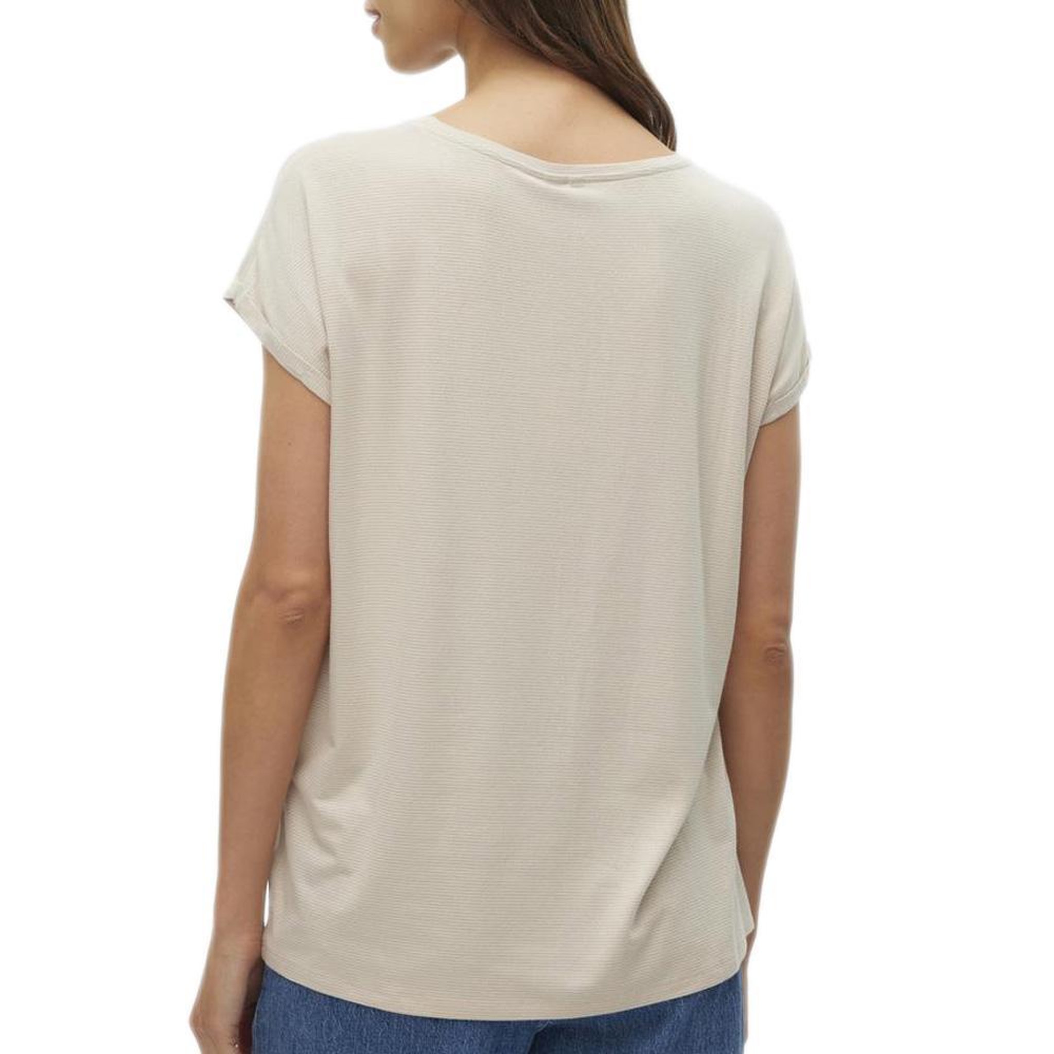 Voir la diapositive 2 : Vero Moda T-Shirt Beige Femme Vero Moda Lava