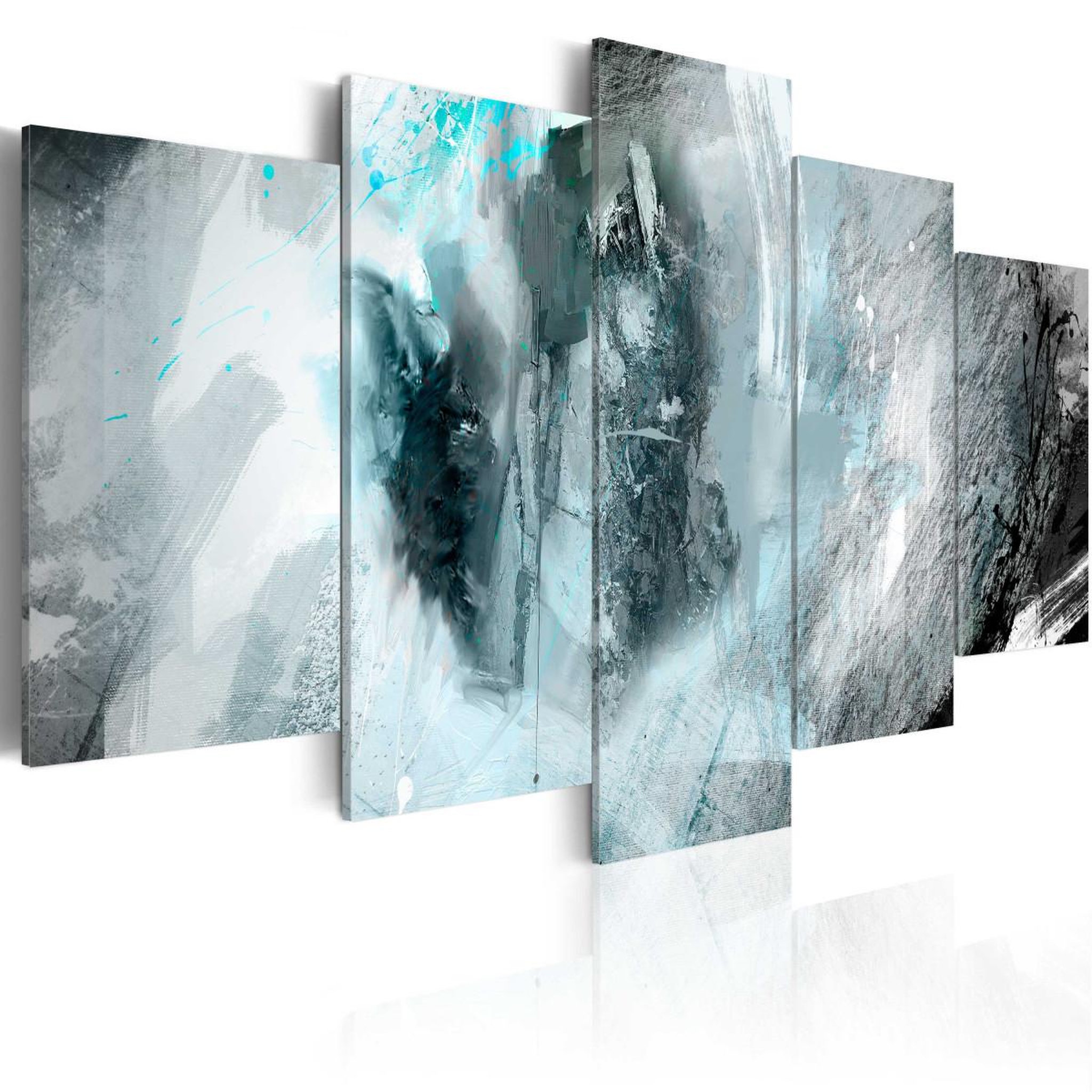 Paris Prix Tableau imprimé  lune bleue. Coloris disponibles : Multicolore