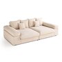 Voir la diapositive 6 : LISA DESIGN Aspen - canapé 4 places - assise profonde - velours côtelé