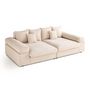 Voir la diapositive 6 : LISA DESIGN Aspen - canapé 4 places - assise profonde - velours côtelé