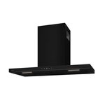 Sauter Hotte décorative murale 90cm 465m3/h noir - SHB4973B