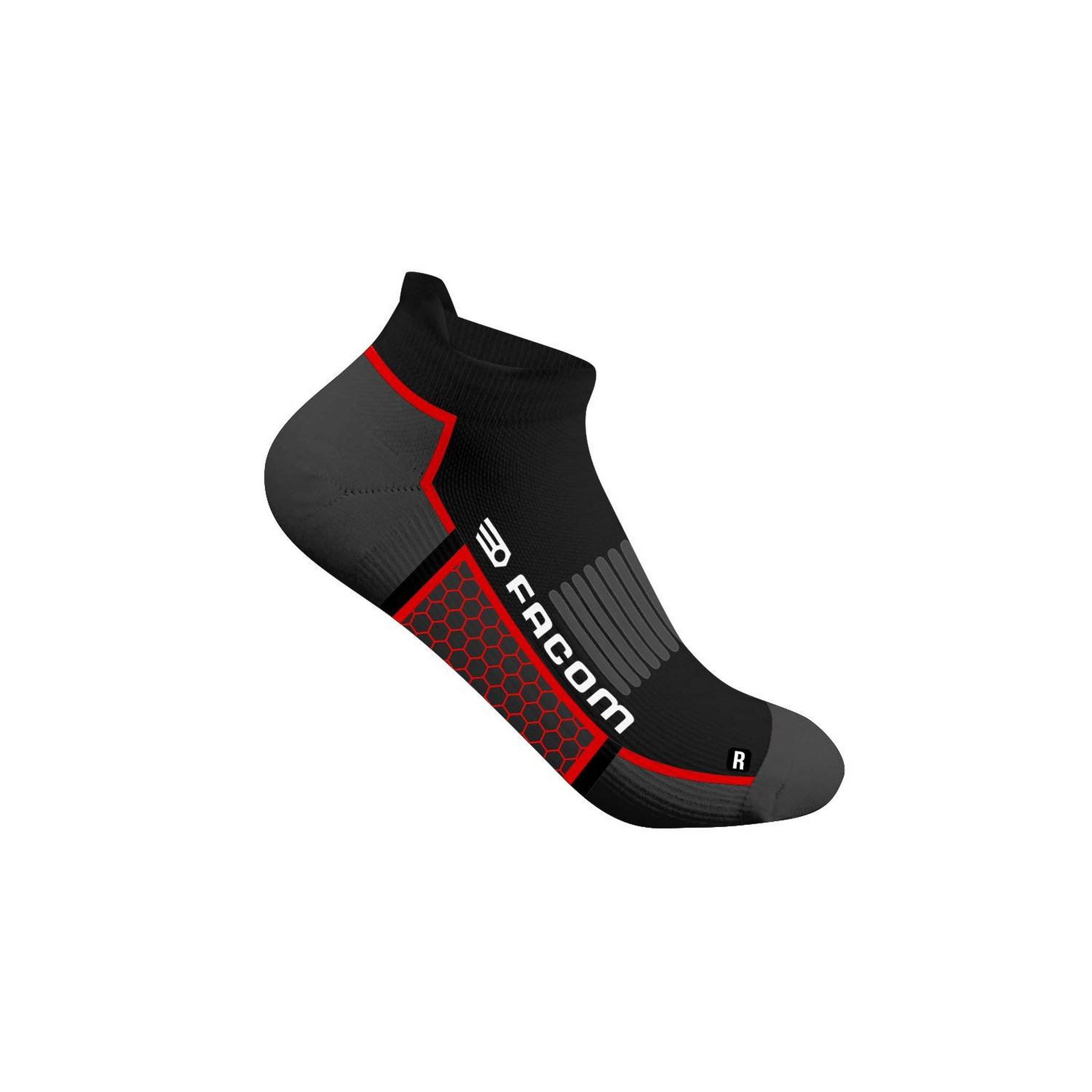 Voir la diapositive 3 : FACOM Lot de 4 paires de Chaussettes de travail courtes Hexa
