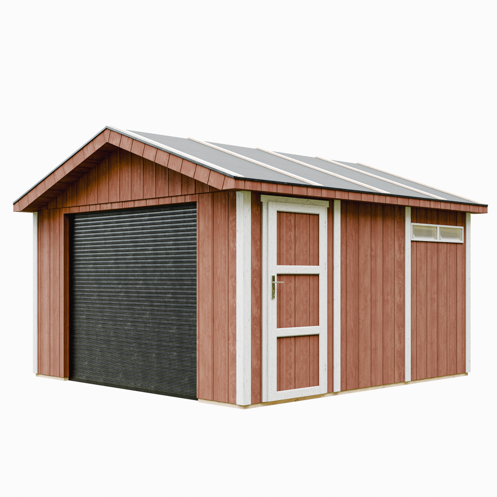 Voir la diapositive 1 : TIMBELA Garage qualité premium 13 m² construction en panneaux lp smartside - abri de jardin m990b