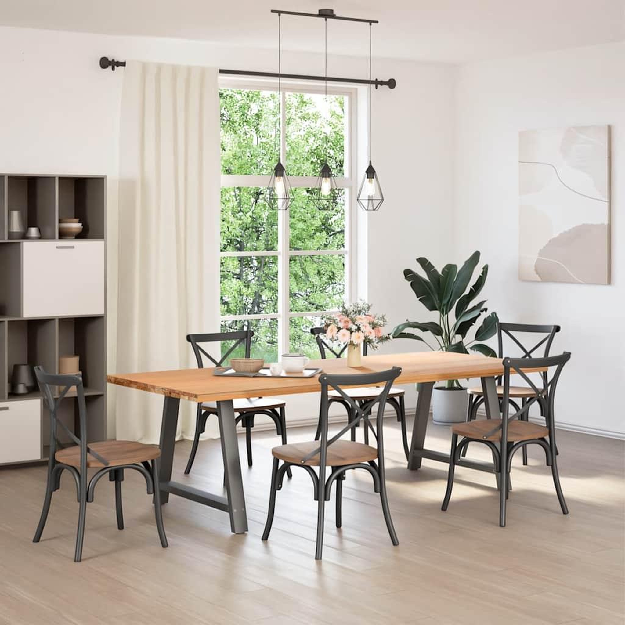 Voir la diapositive 2 : VIDAXL Pieds de table basse forme de A 2 pcs anthracite 90x(72-73) cm