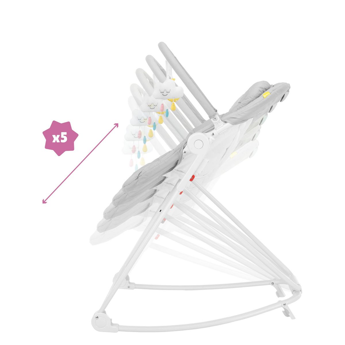 BADABULLE Transat bébé haut ultra Compact' Up 