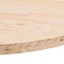 Voir la diapositive 5 : VIDAXL Dessus de table 90x45x2,5 cm bois de pin massif ovale