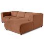 Voir la diapositive 2 : LISA DESIGN Suaro - canapé modulable d'angle droit 4 places en tissu texturé