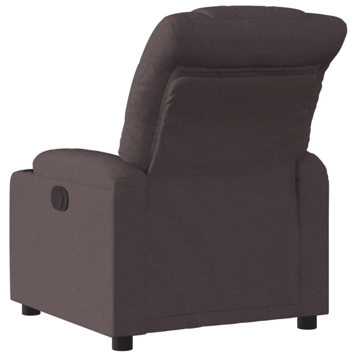 VIDAXL Fauteuil inclinable electrique Marron fonce Tissu