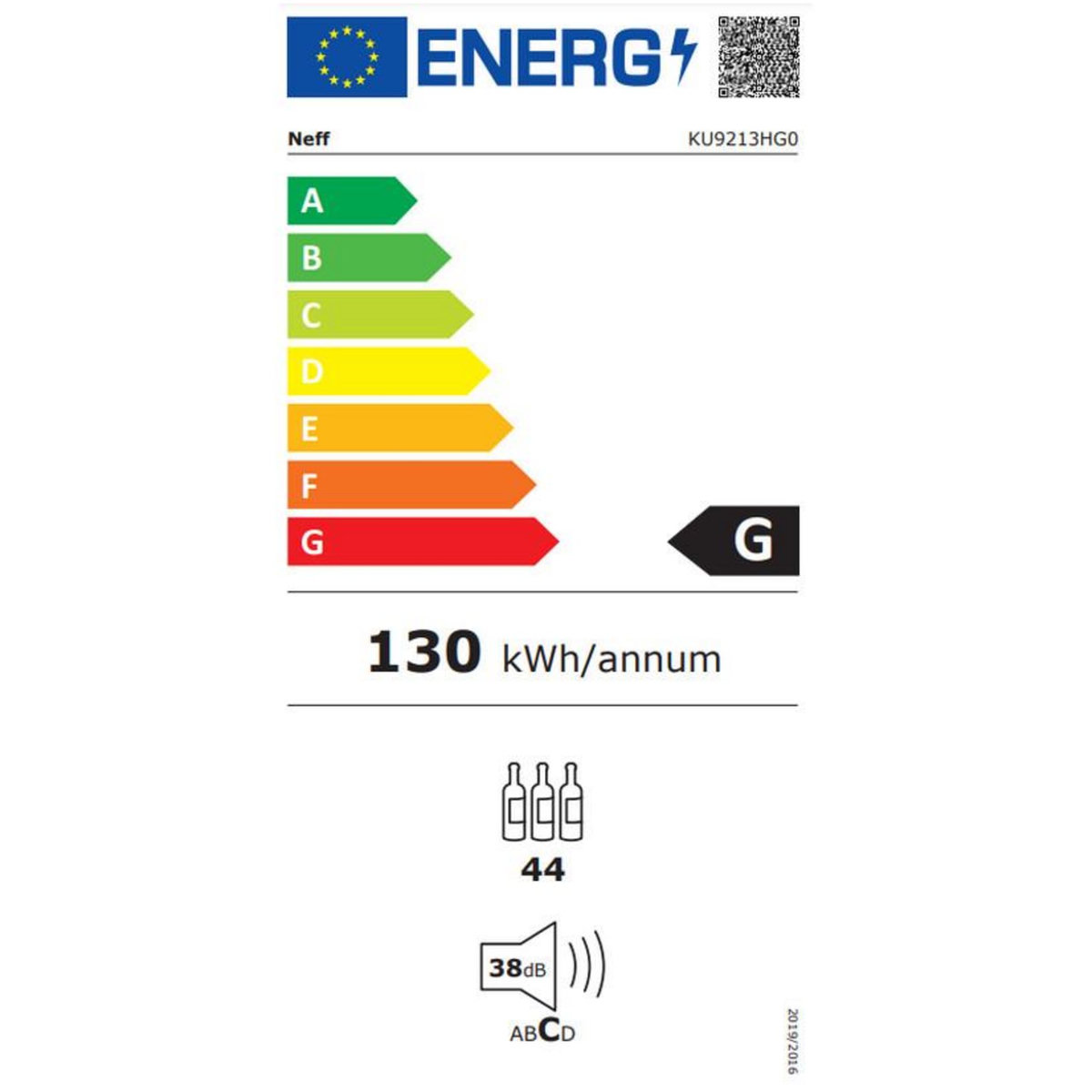 Neff Cave à vin encastrable multizones 44 bouteilles - ku9213hg0