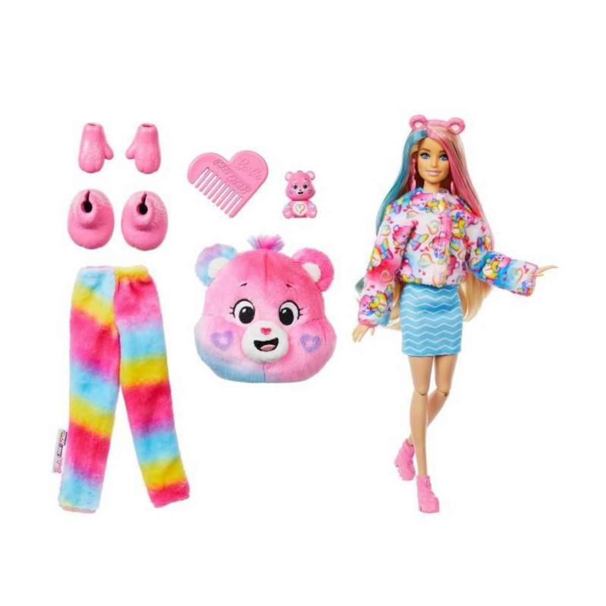 BARBIE Barbie - Poupée Barbie Cutie Reveal Bisounours - Avec 10 surprises - Barbie - JFV60