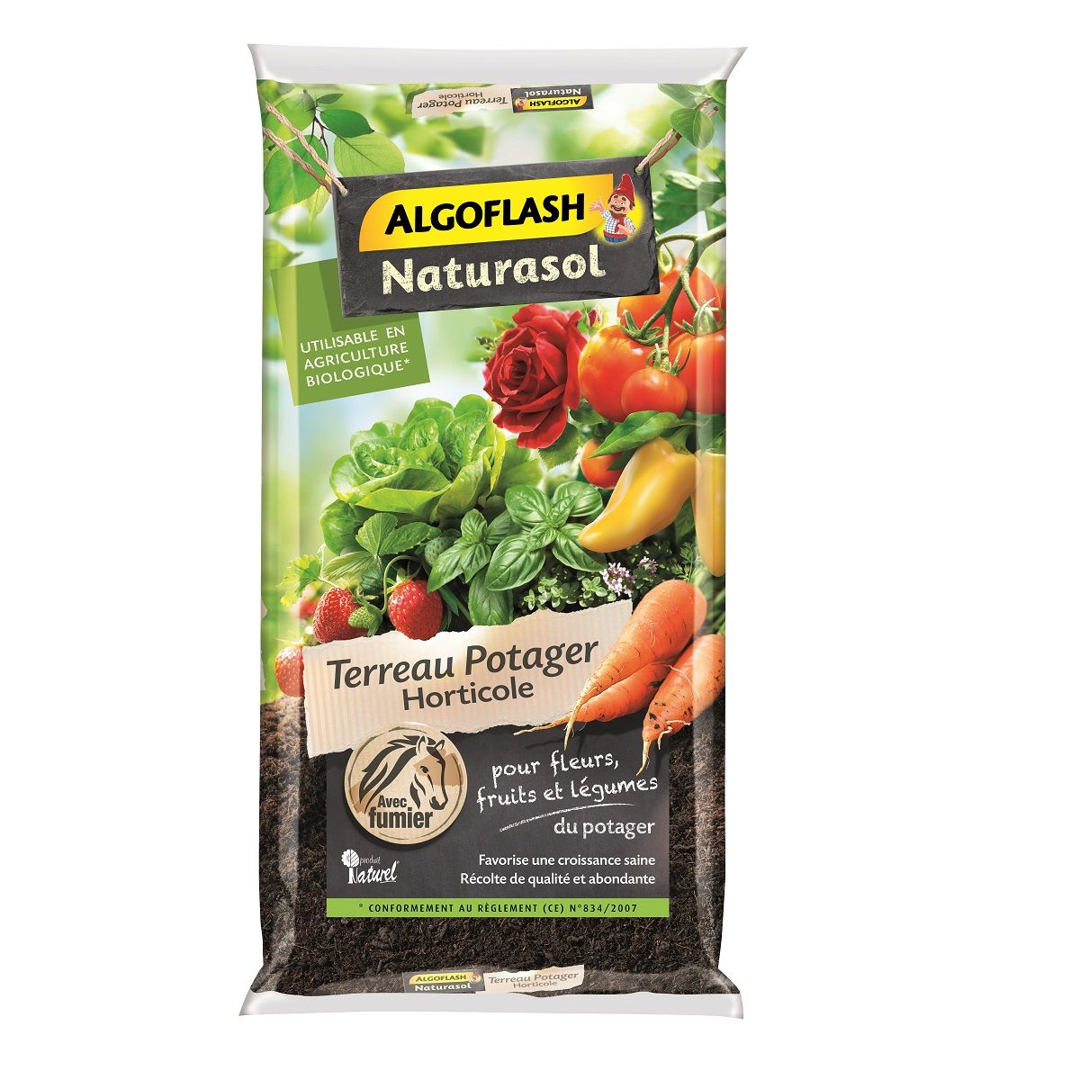 ALGOFLASH TERREAU POTAGER HORTICOLE 40L