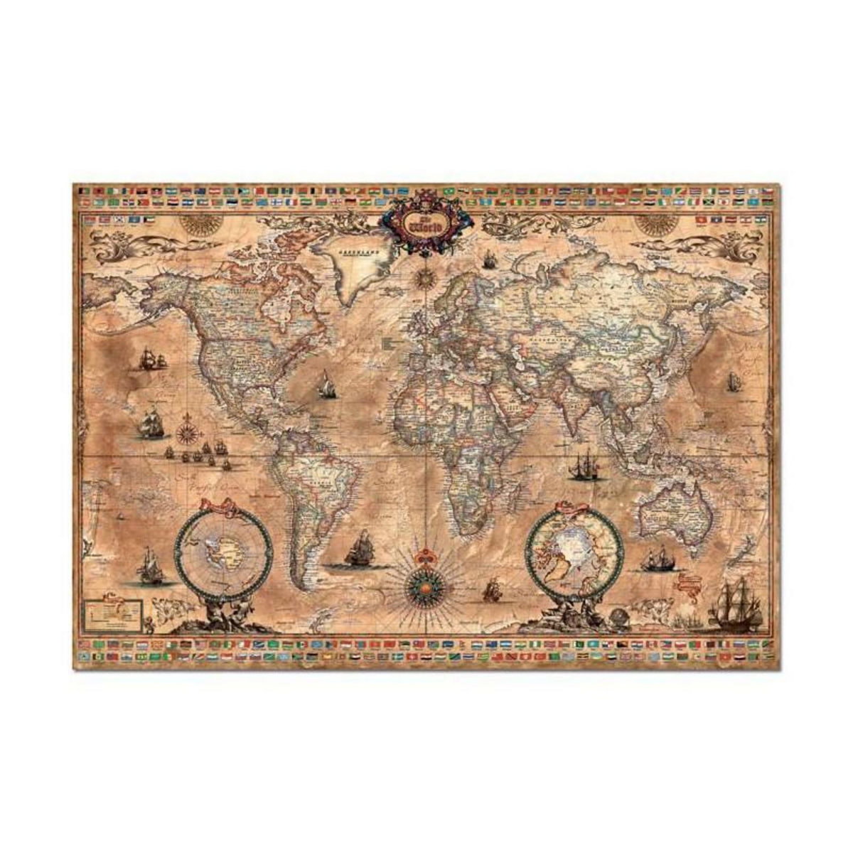EDUCA Puzzle 1000 pièces - Mappemonde