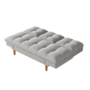 Voir la diapositive 6 : CONCEPT USINE Canapé convertible et modulable 3 places en tissu gris clair KALMAR