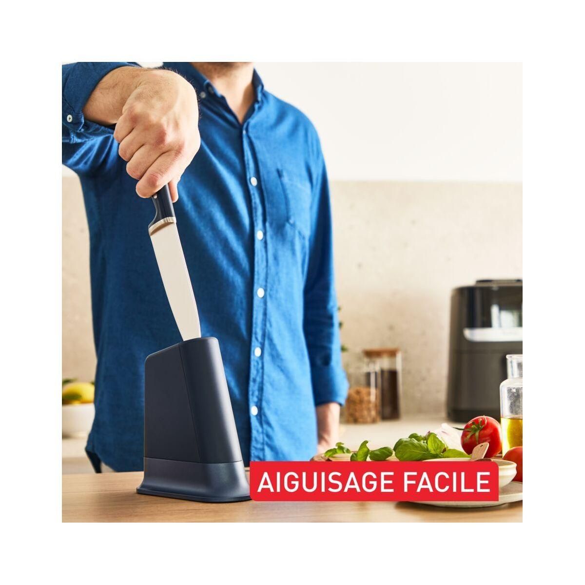 TEFAL Bloc couteaux EverSharp Pro 16.5cm avec aiguiseur