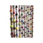 Morel Rideau de porte en perles de bois multicolore 90 x 200 cm - Morel