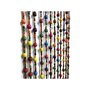 Morel Rideau de porte en perles de bois multicolore 90 x 200 cm - Morel