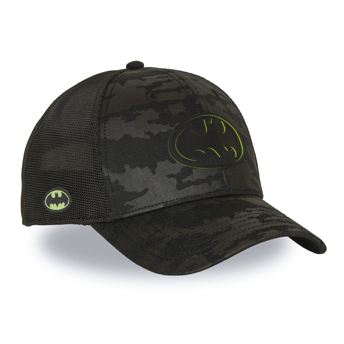 CAPSLAB Casquette baseball premium avec filet et patch Dc Comics Neon Logo