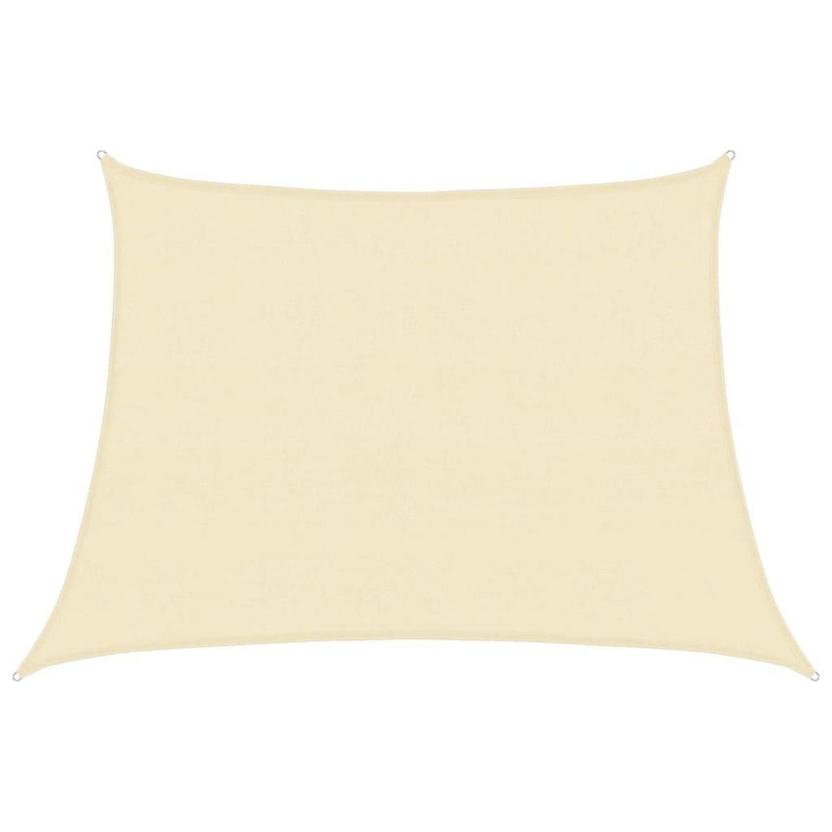 VIDAXL Voile d'ombrage 160 g/m^2 Creme 4/5x3 m PEHD