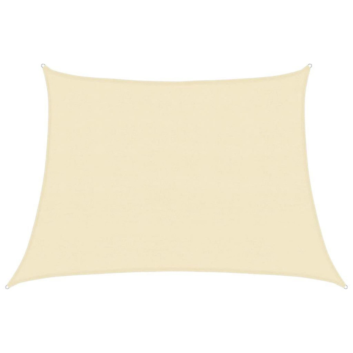 VIDAXL Voile d'ombrage 160 g/m^2 Creme 4/5x3 m PEHD