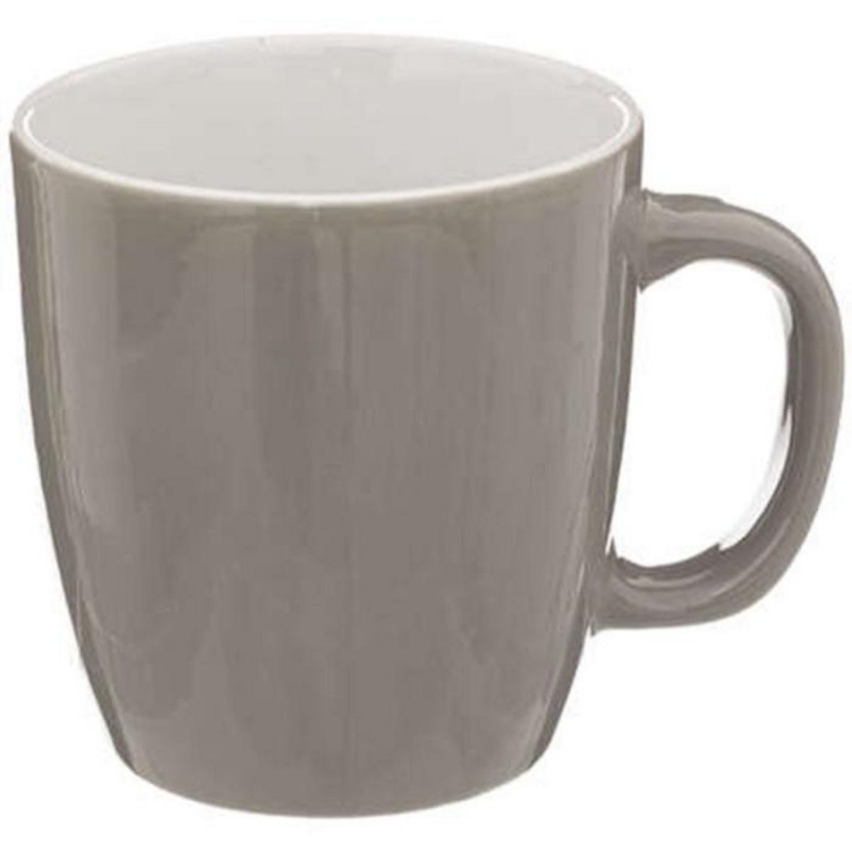 SECRET DE GOURMET Lot de 6 Mugs  Colorama  18cl Gris