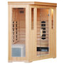 Voir la diapositive 5 : CONCEPT USINE Cabine de sauna luxe infrarouge 3-4 places NARVIK