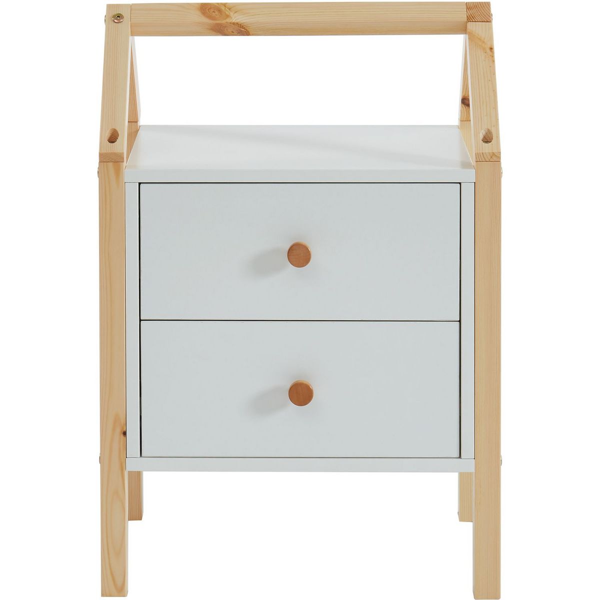 Table de chevet enfant  2 tiroirs L46cm CLEM