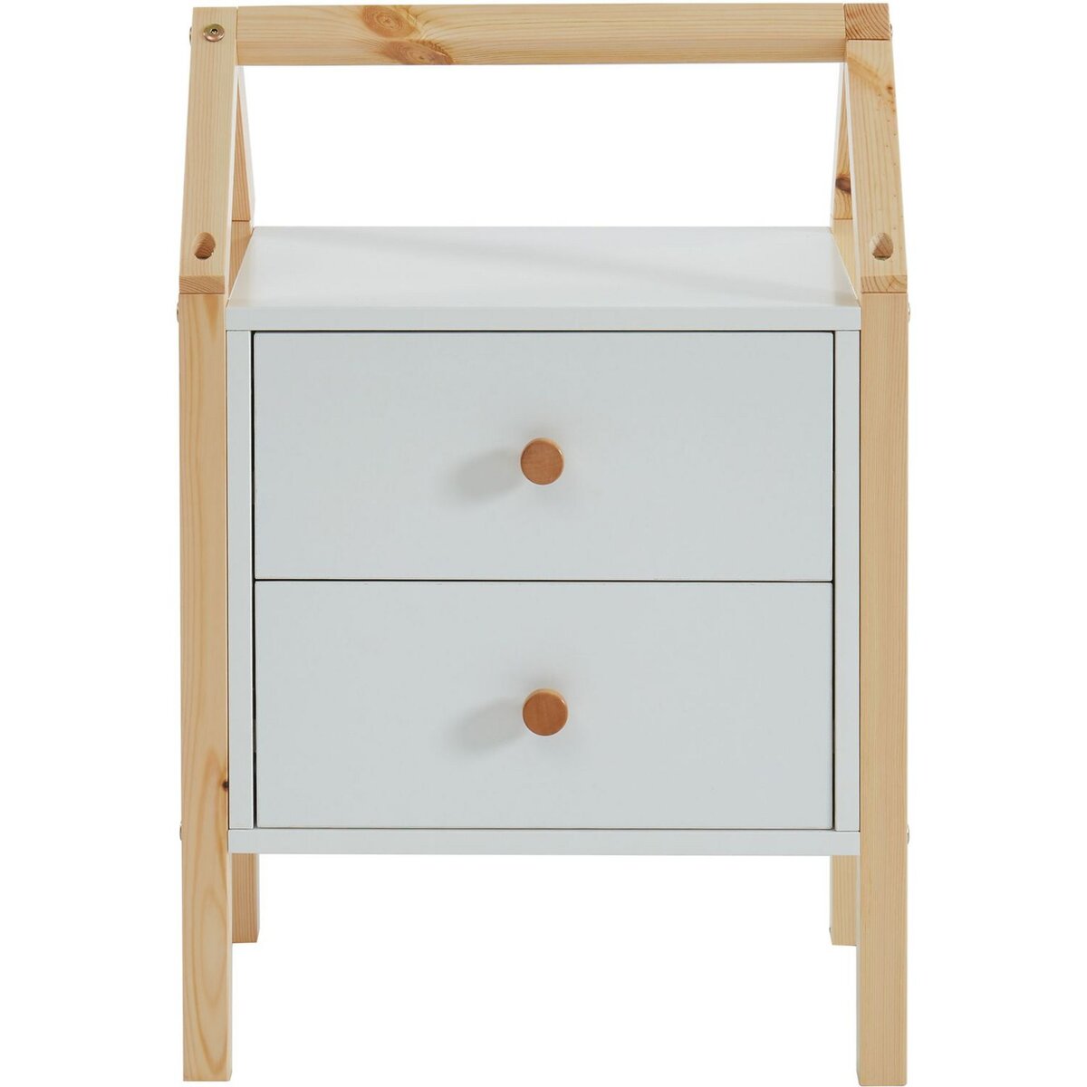 Table de chevet enfant  2 tiroirs L46cm CLEM