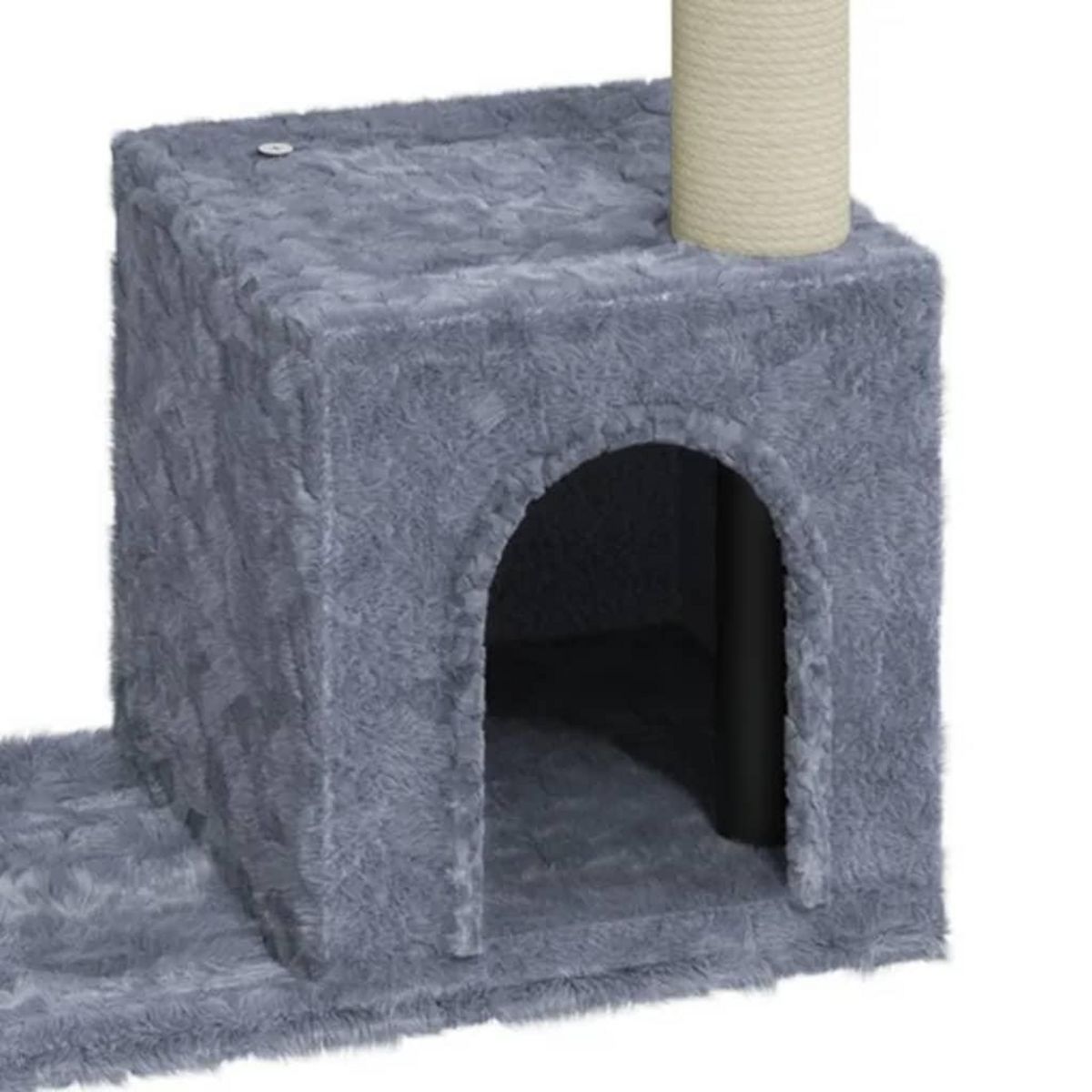 VIDAXL Arbre a chat avec griffoirs en sisal Gris clair 70 cm
