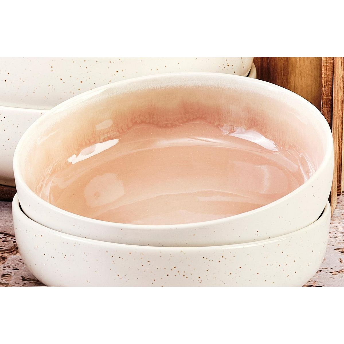 BJORN Bol OXYGEN Ø17,5cm - 6 pièces - Rose poudre