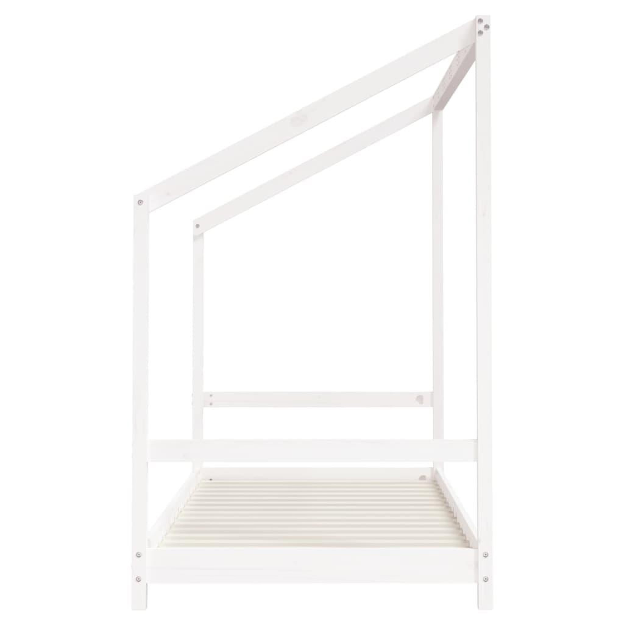 Voir la diapositive 5 : VIDAXL Cadre de lit pour enfants blanc 90x200 cm bois de pin massif