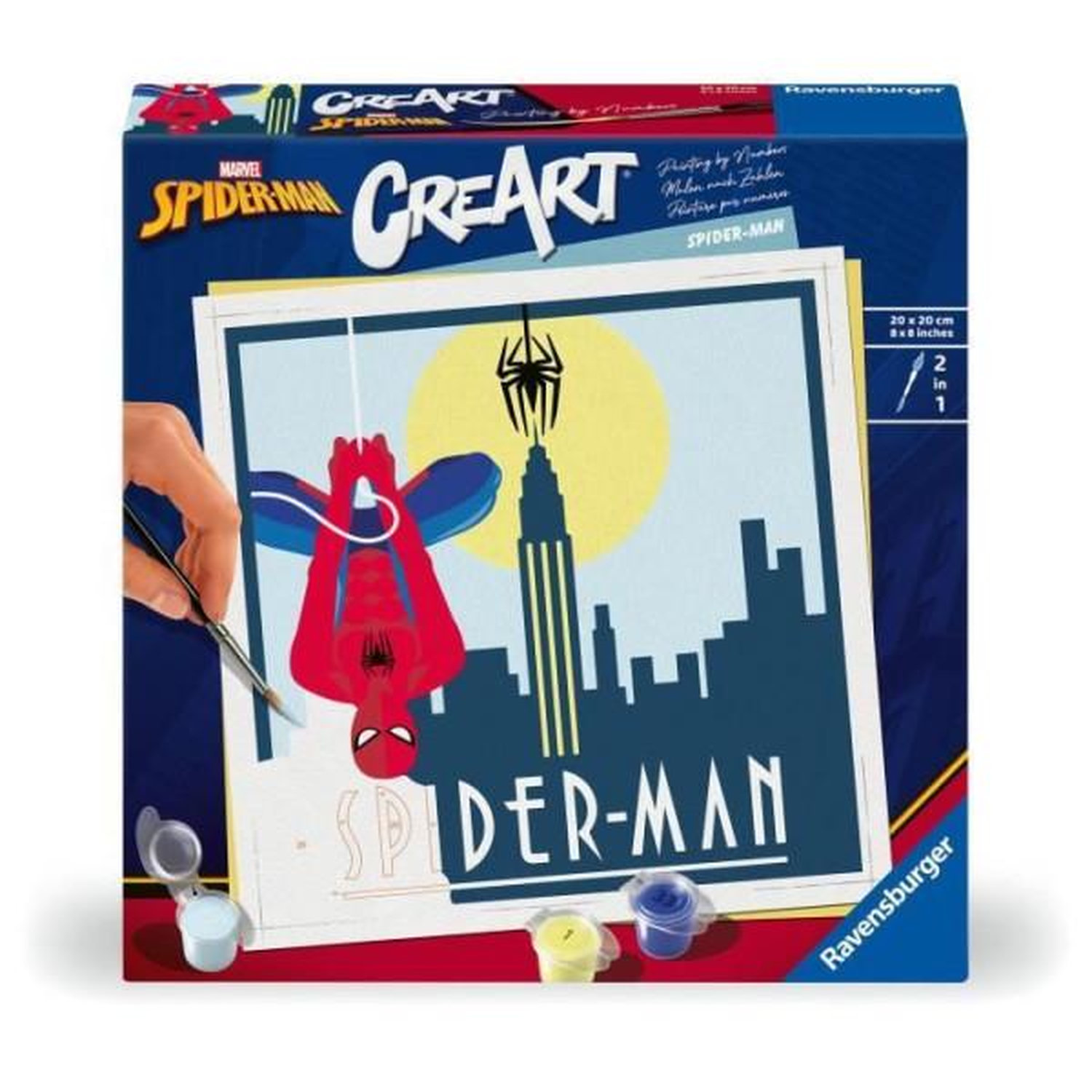 CreArt 20x20cm : Spider Man Ravensburger Jeux France - vue 3