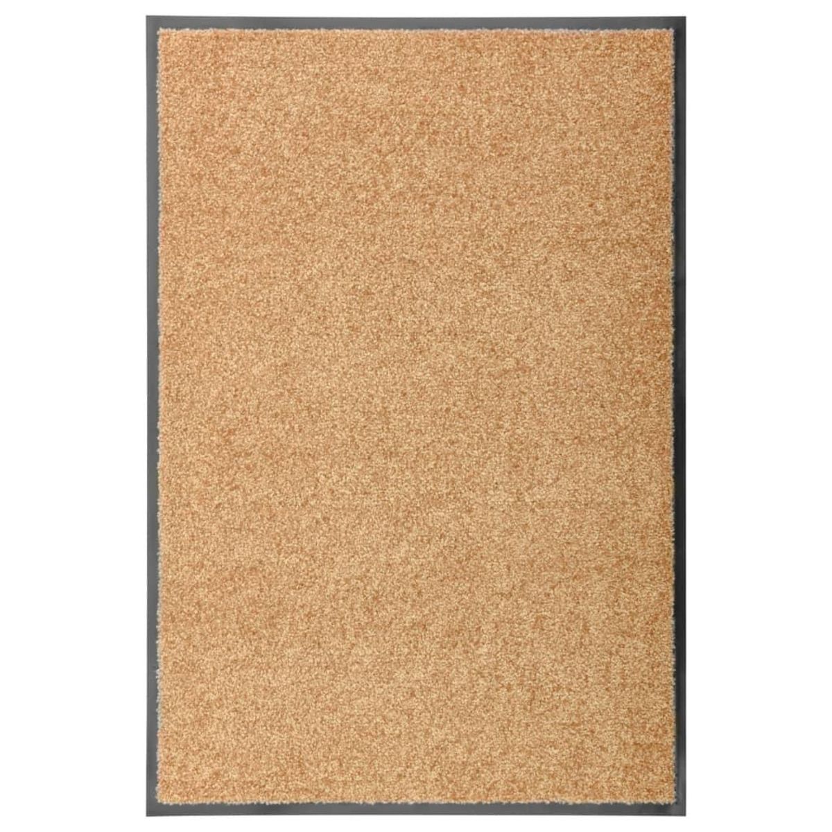 VIDAXL Paillasson lavable Creme 60x90 cm