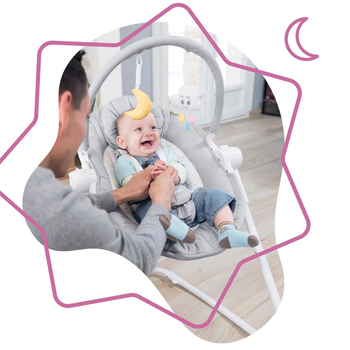 BADABULLE Transat bébé haut ultra Compact' Up 