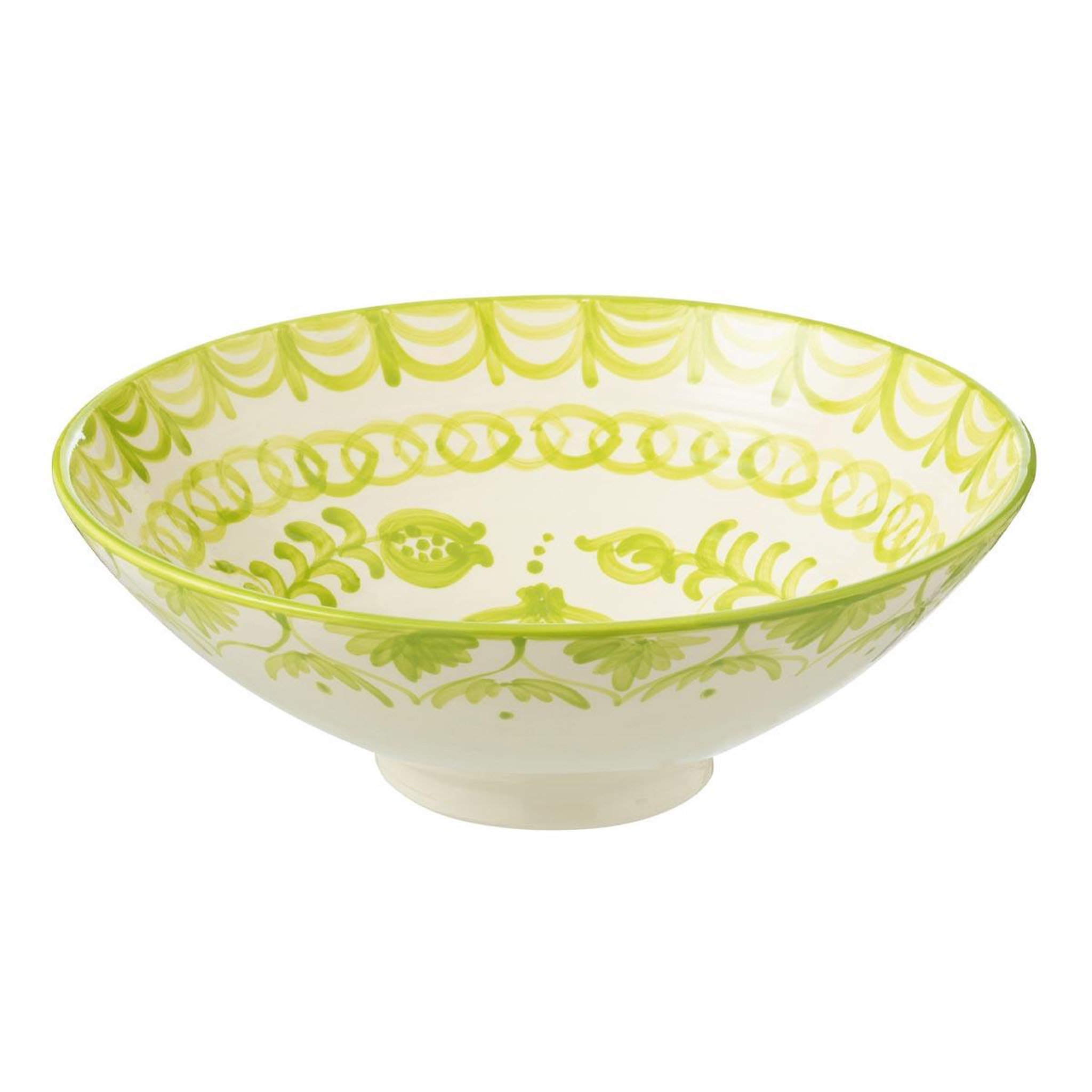 J-LINE Saladier en céramique  granada  40cm vert