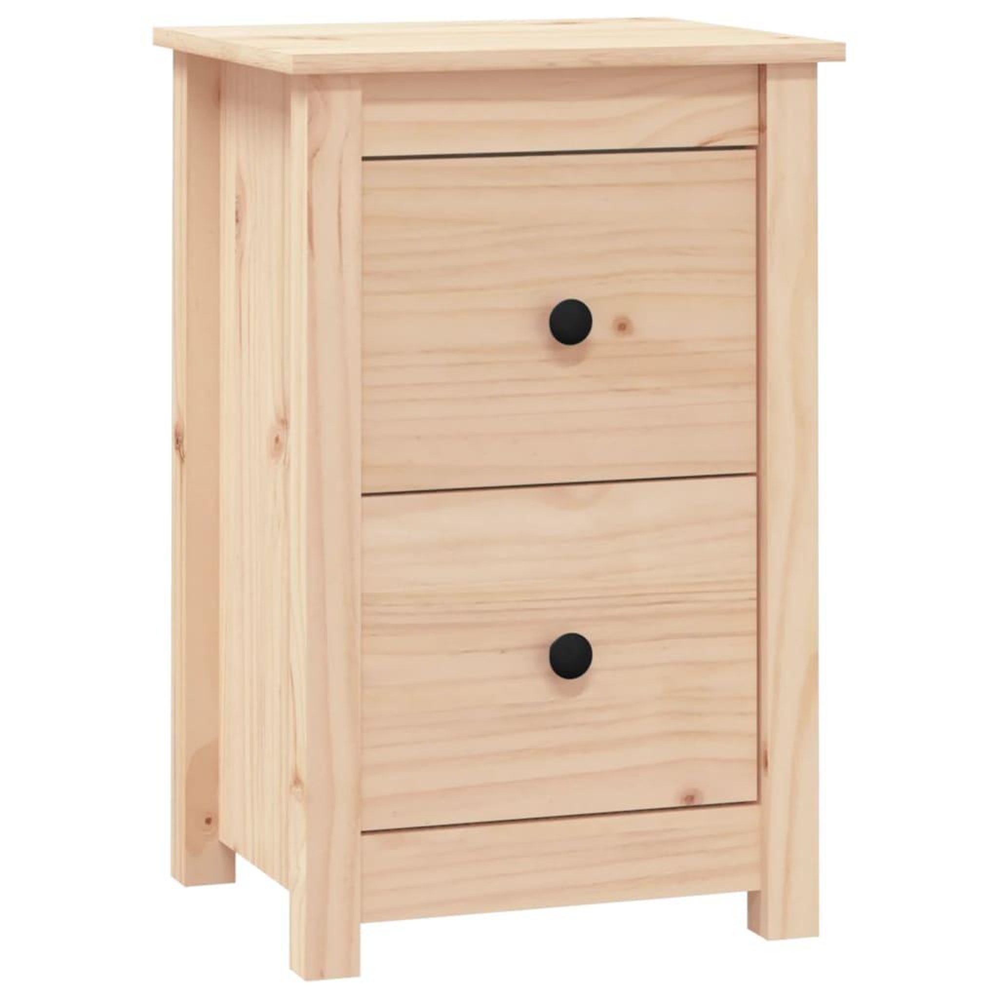 Voir la diapositive 2 : VIDAXL Table de chevet 40x35x61,5 cm Bois de pin massif