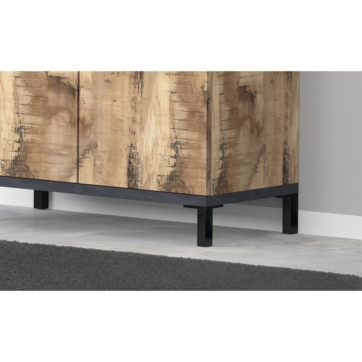 Meuble à chaussures 2 portes L80cm BARI