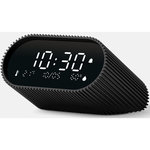LEXON Réveil Ray Clock Thermomètre et Hygromètre Noir