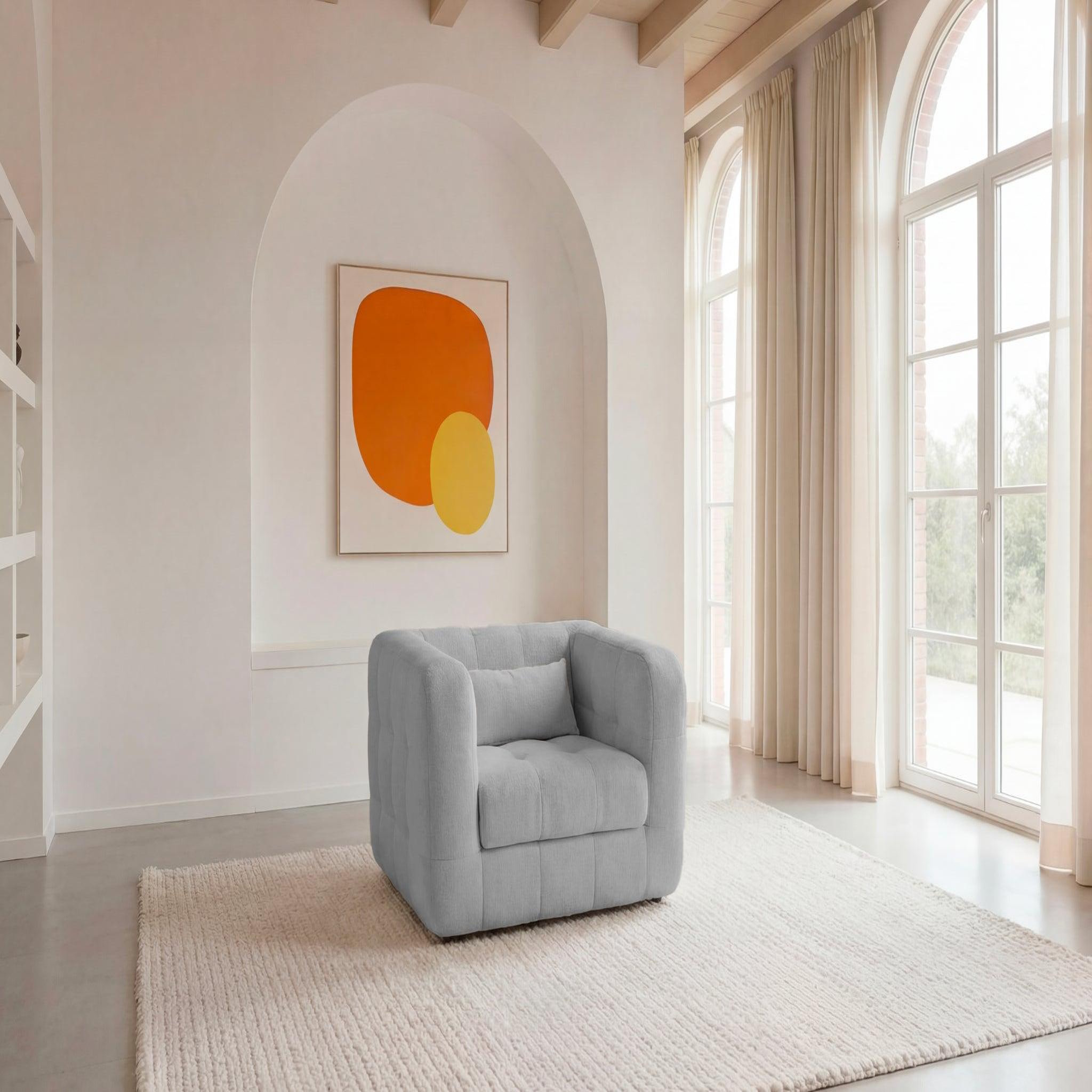 Voir la diapositive 2 : CASANOVA PARIS Arlette - fauteuil en tissu chenille