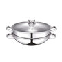 Voir la diapositive 1 : BAUMALU Wok & wok vapeur 2 en 1 32cm en inox - 343832