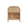 Voir la diapositive 1 : Rendez vous déco Table de chevet en bois massif, 1 porte et 1 niche-Alata
