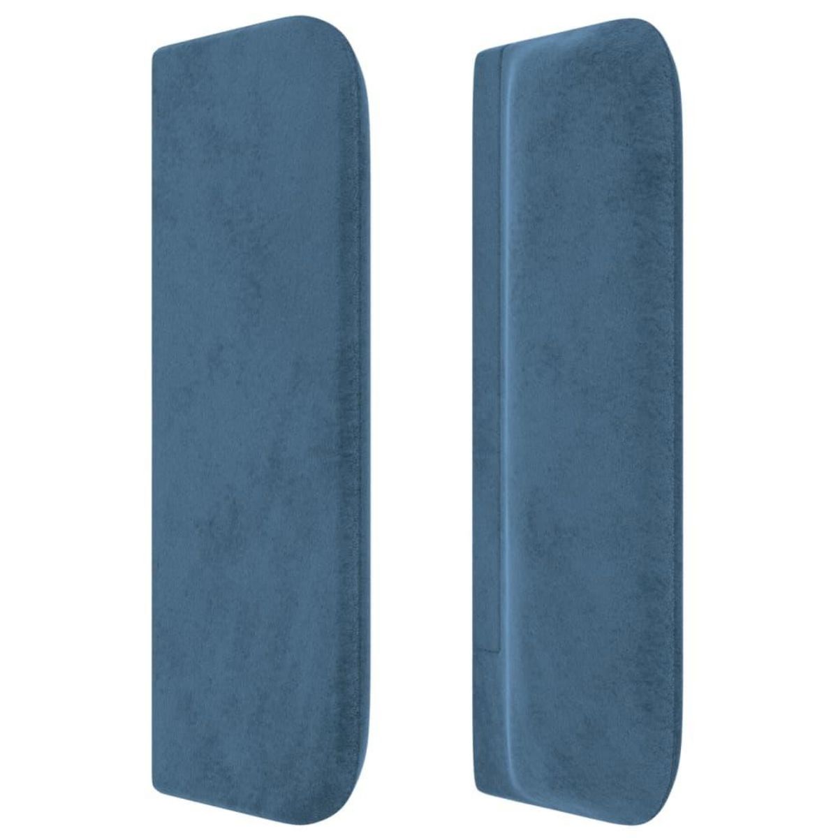 VIDAXL Tete de lit avec oreilles Bleu fonce 103x16x78/88 cm Velours