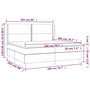 Voir la diapositive 6 : VIDAXL Sommier a lattes de lit avec matelas Gris 200x200 cm Similicuir