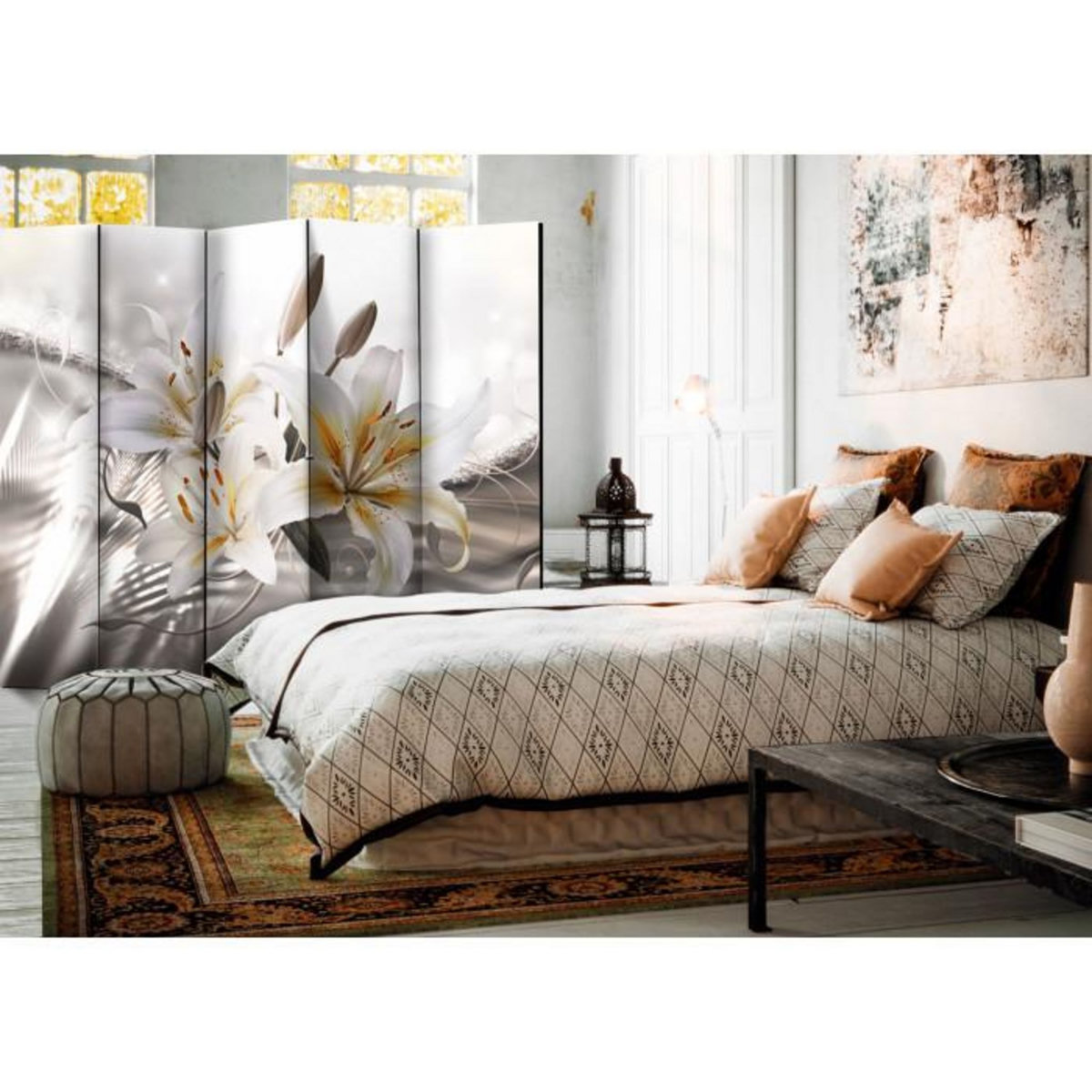 Paris Prix Paravent 5 Volets  Crystalline Beauty  172x225cm