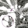 Voir la diapositive 4 : VIDAXL Sapin de Noël artificiel mince avec neige floquee 240 cm PVC/PE