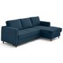 Voir la diapositive 6 : LISA DESIGN Jake - canapé d'angle droit 4 places convertible avec coffre en fausse fourrure