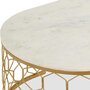 Paris Prix Table Basse Design en Marbre  Mayano  110cm Or
