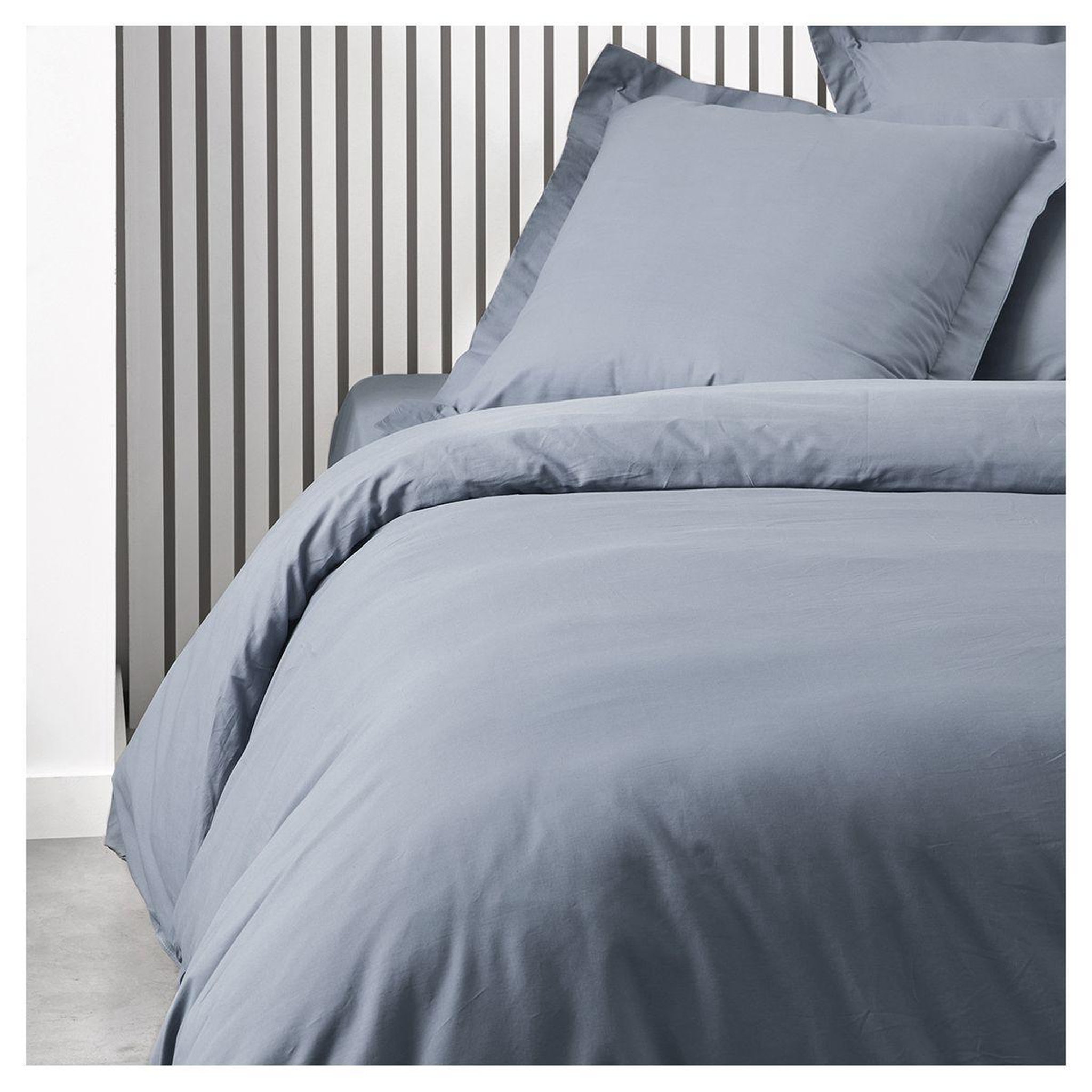 Voir la diapositive 3 : TODAY Housse de Couette unie en Coton 57 fils