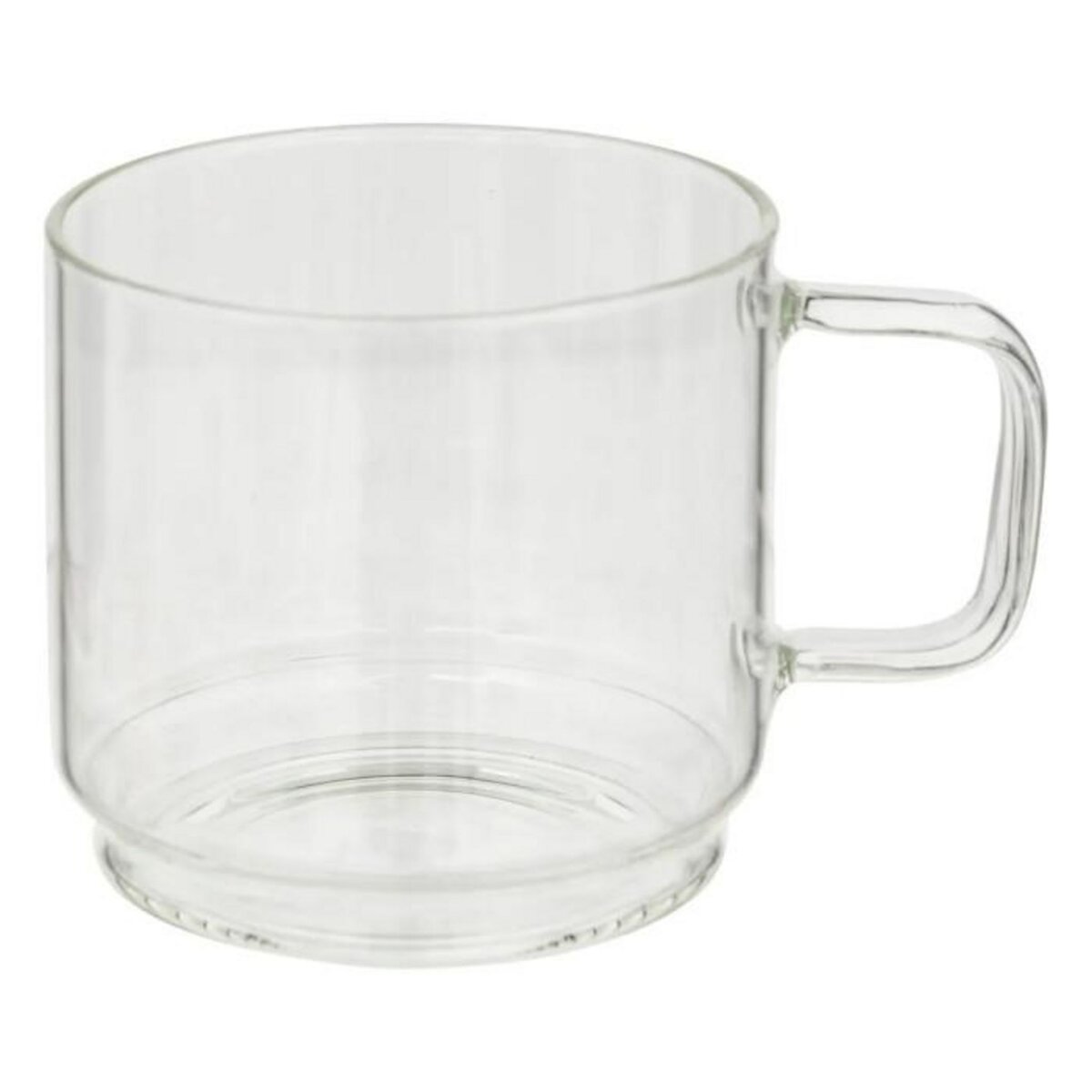 SECRET DE GOURMET Lot de 4 Mugs sur Rack  Mia  30cl Transparent